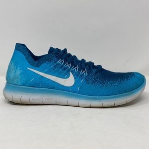 Nike Free RN Flyknit 2017 Running Shoes Blue Lagoon 880843-400 Men’s Size 8